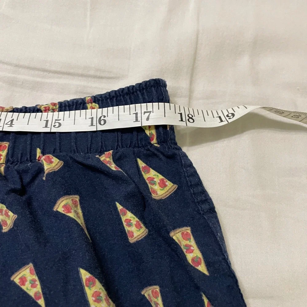 Gap Novelty Lounge Sleep Shorts Mens XL Blue Pizza Slice‎ 401672-01 Cotton